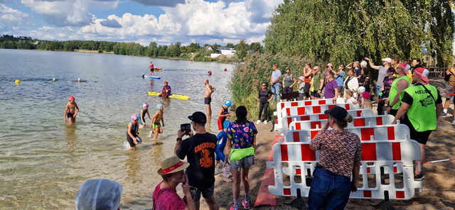 Schwimmstart am Bergwitzsee