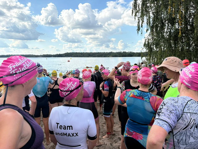 Startblock vor dem Schwimmen