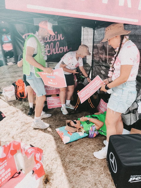 Der Stand von Fräulein Triathlon